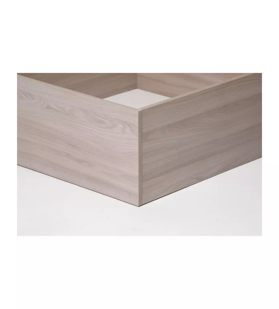 LETTO PIAZZA E MEZZA CONTENITORE "BED BOX" OLMO NATURALE 120X190 CM